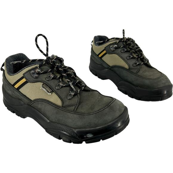 Vintage Womens Green Grey Footprints by Birkenstocks Hiking Walking Shoes 8/8.5M - Picture 1 of 8